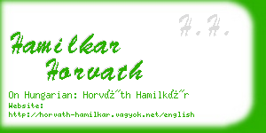 hamilkar horvath business card
